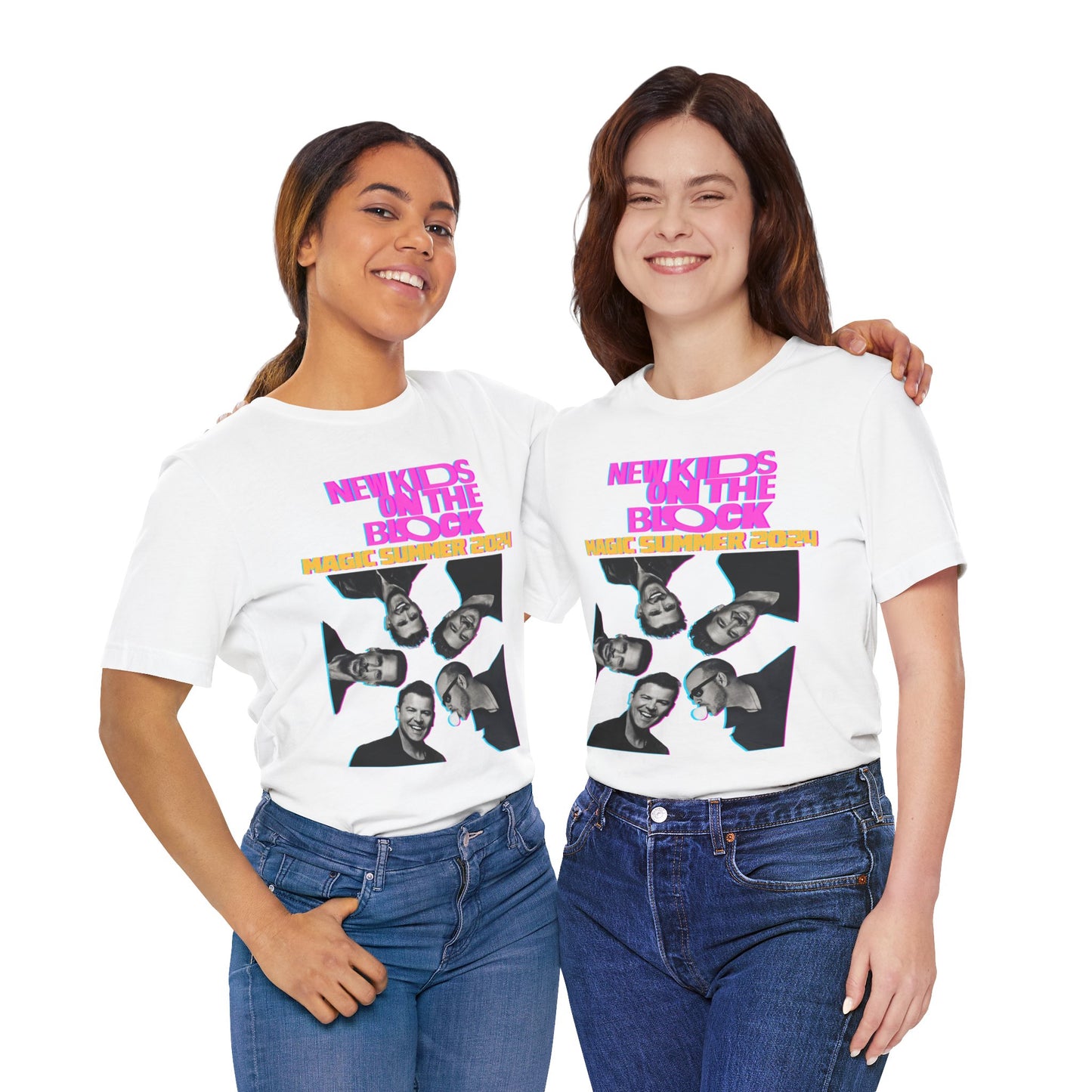 New Kids On The Block NKOTB 2024 Magic Summer TOUR (Double Sided) Unisex Shirt