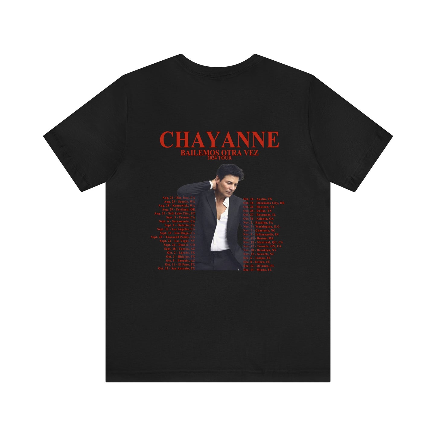 Chayanne "Bailemos Otra Vez" 2024 Tour Shirt