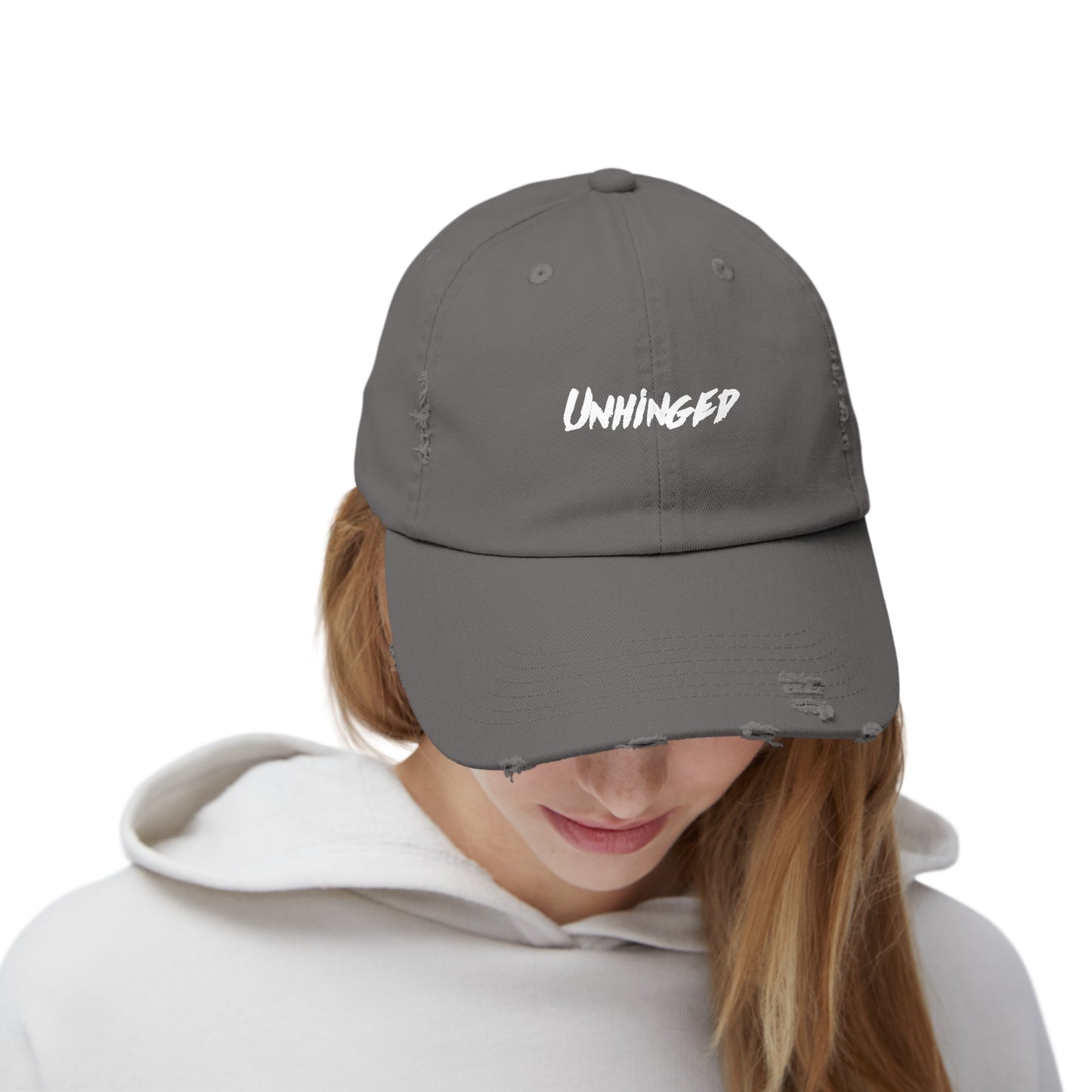 Unhinged Unisex Distressed Cap