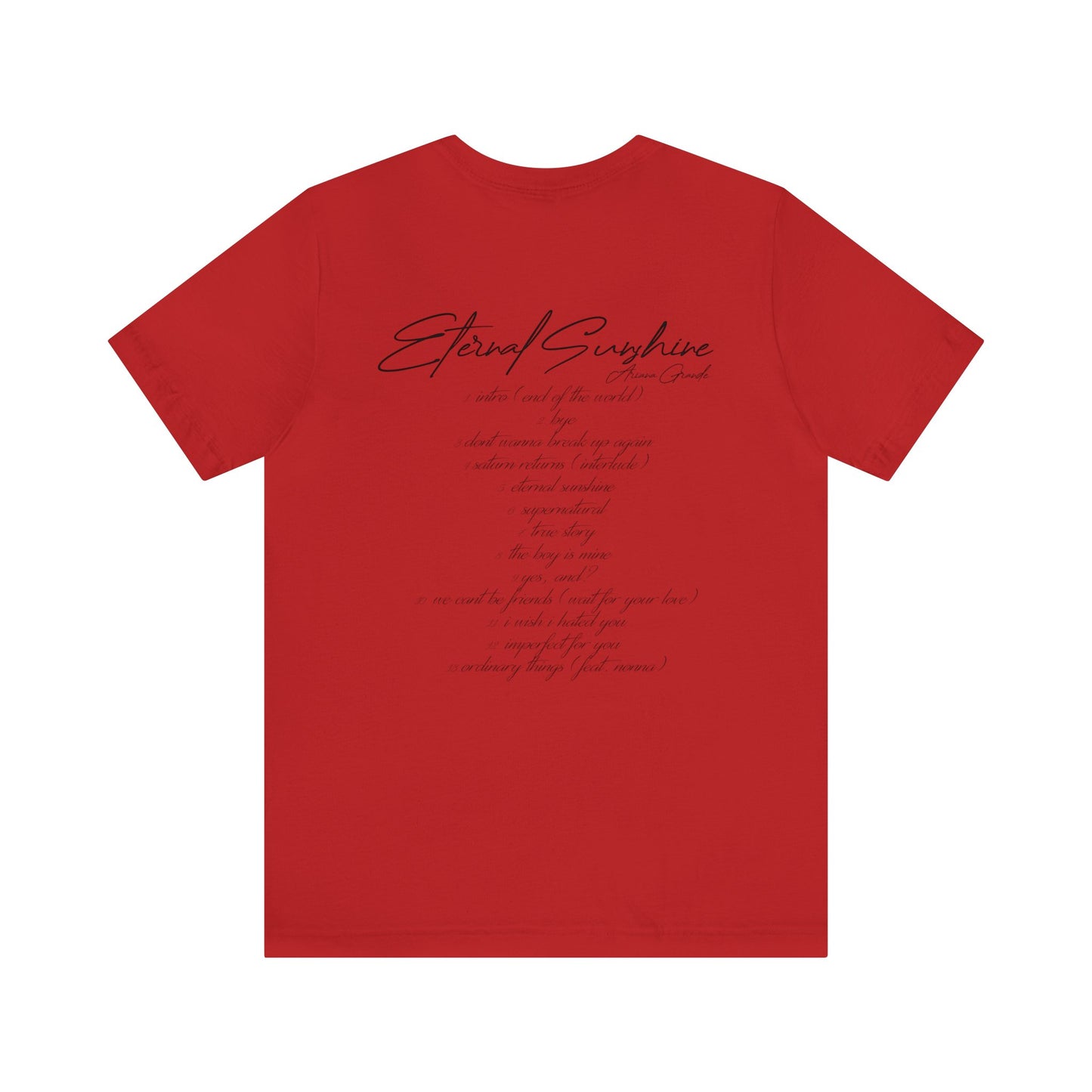 Eternal Sunshine Tracklist (Ariana Grande 2024) Unisex Shirt