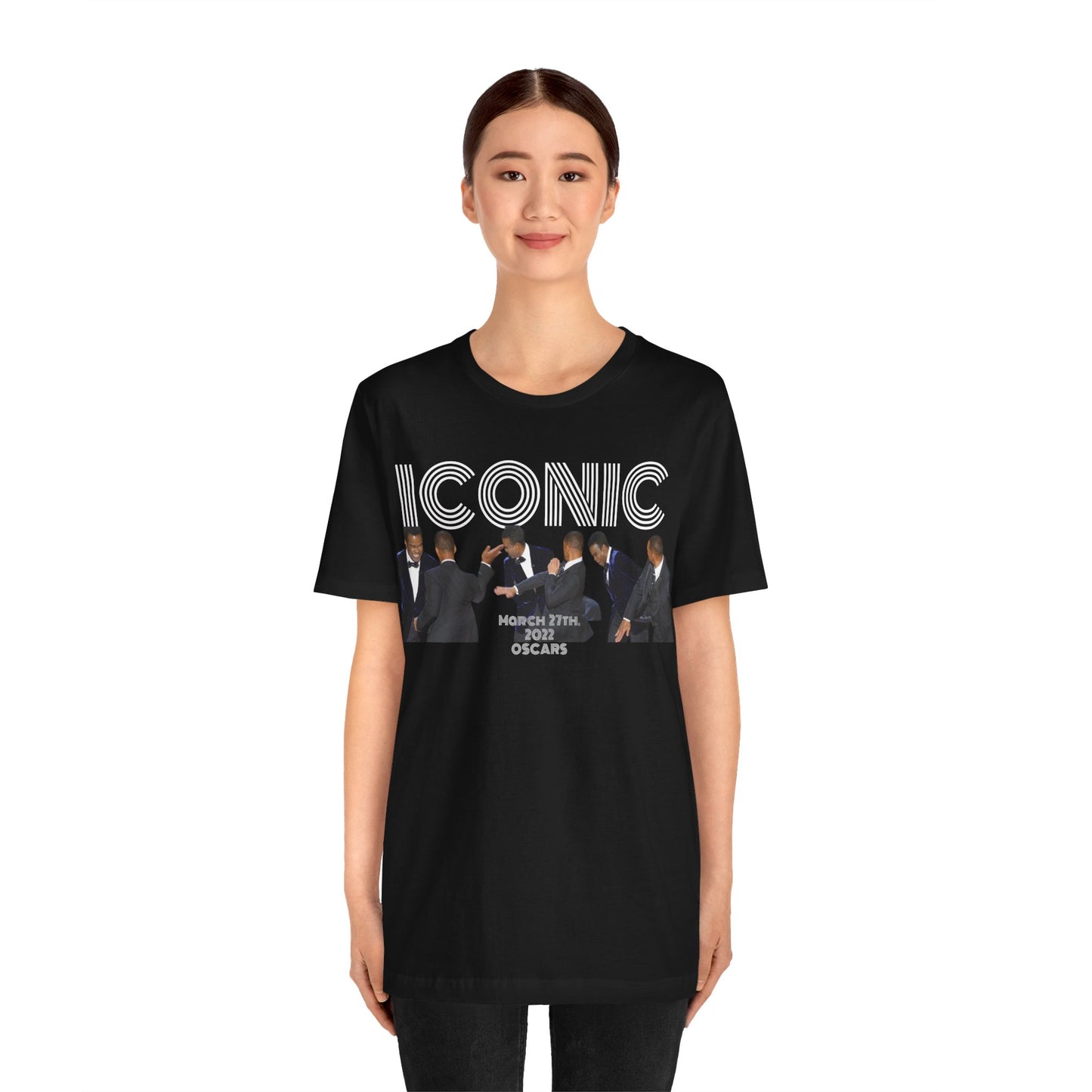 ICONIC 2022 Oscar slap Will Smith and Chris Rock Unisex Jersey Tee