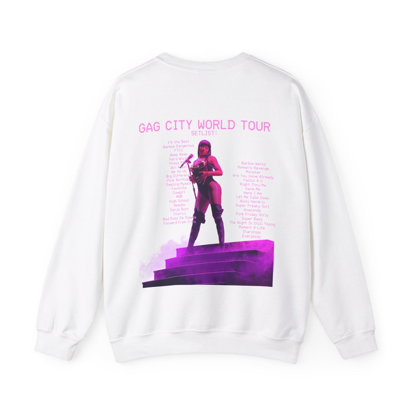 GAG City World Tour Setlist (Nicki Minaj Pink Friday 2) Sweatshirt