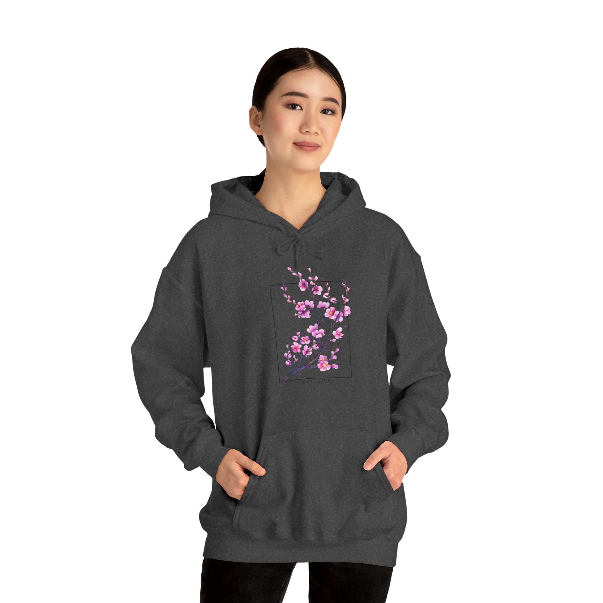 Blossom Serenity Sweatshirt -Zen Culture cherry blossom hoodie