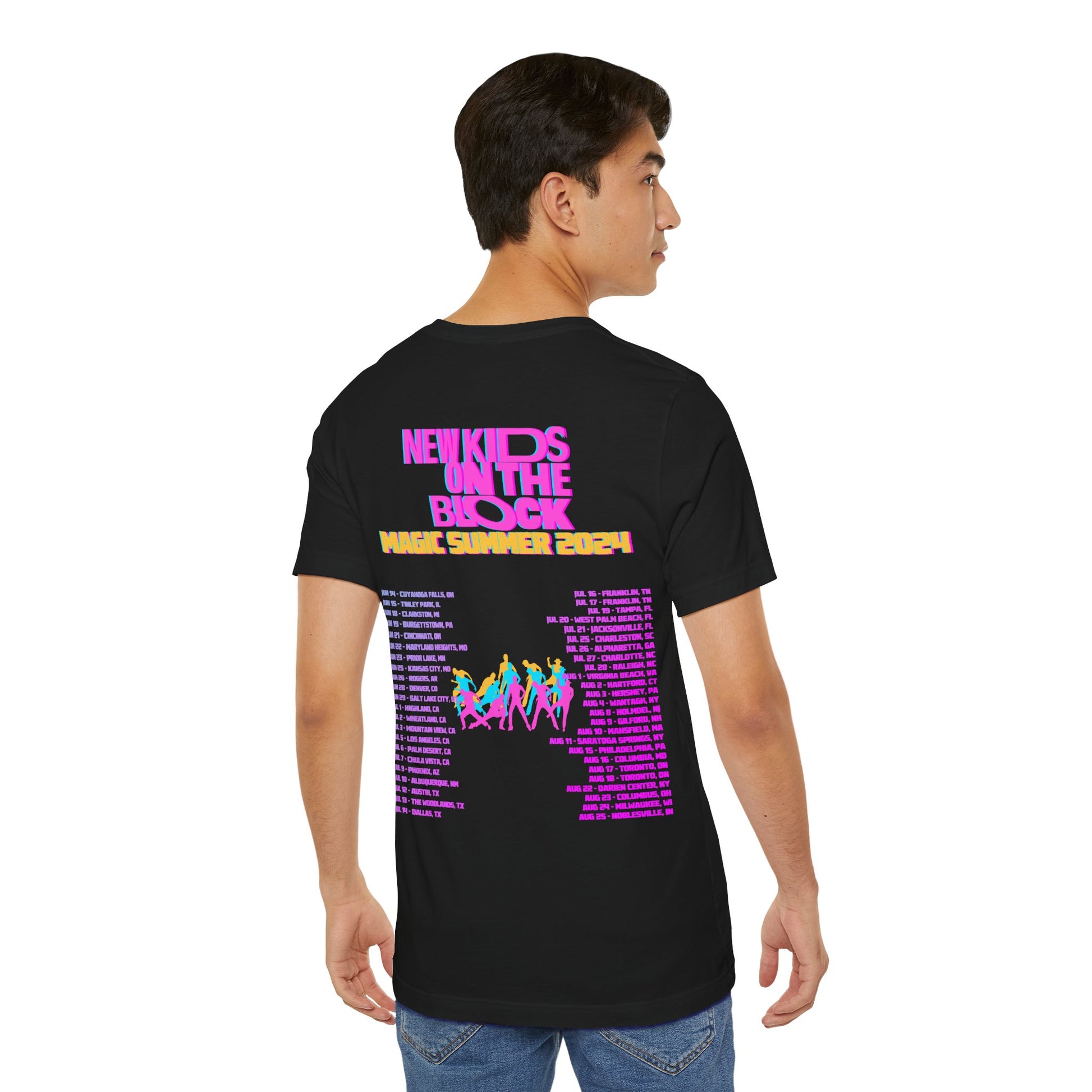 New Kids On The Block NKOTB 2024 Magic Summer TOUR (Double Sided) Unisex Shirt