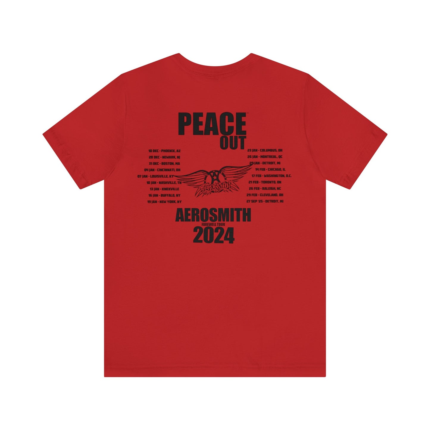 PEACE OUT TOUR (Aerosmith) 2024 Shirt