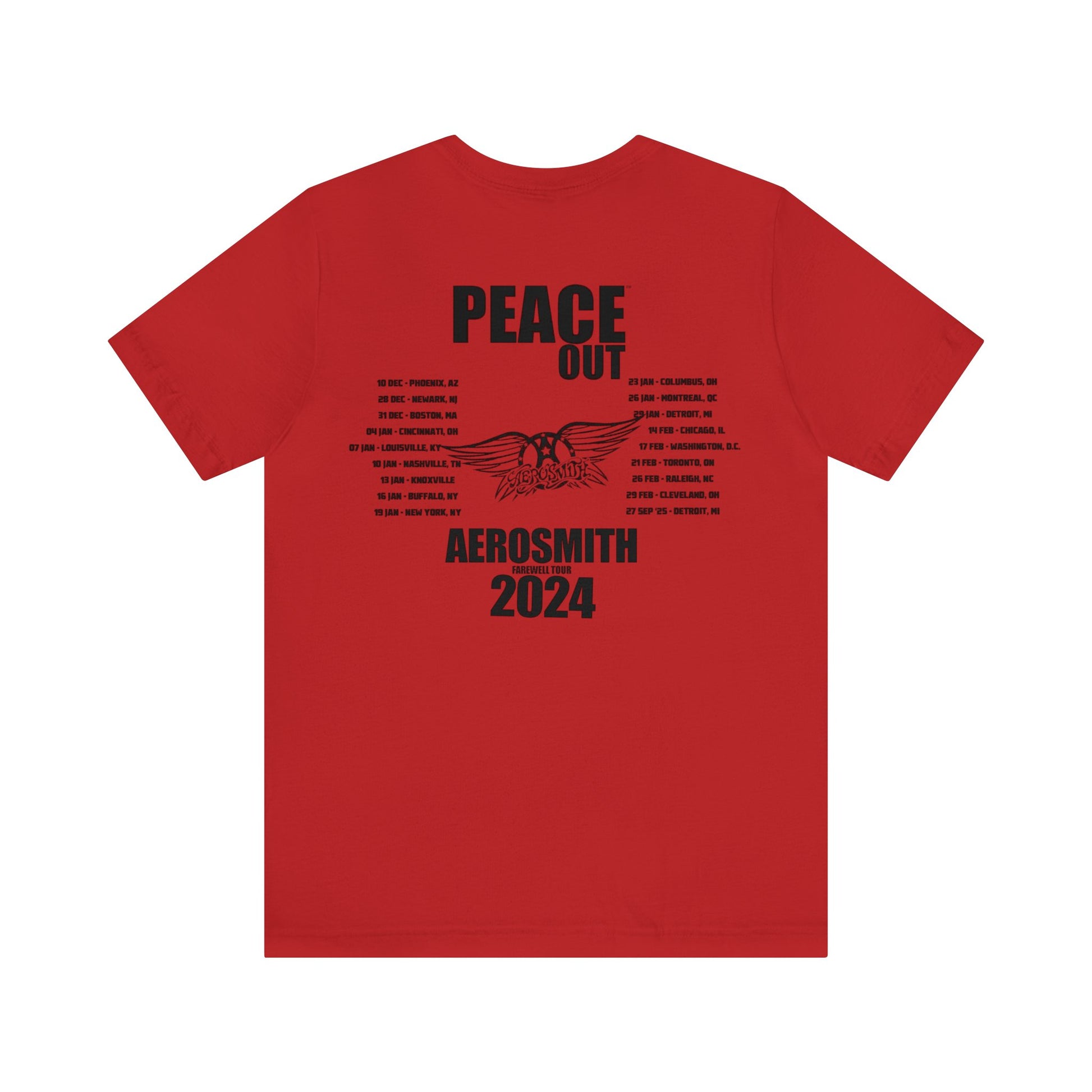 PEACE OUT TOUR (Aerosmith) 2024 Shirt