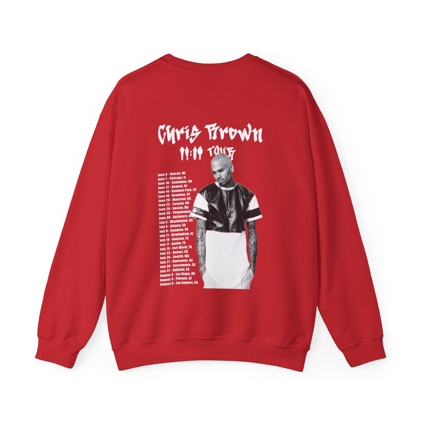 Chris Brown 11:11 Tour Dates (2024) Unisex Sweatshirt