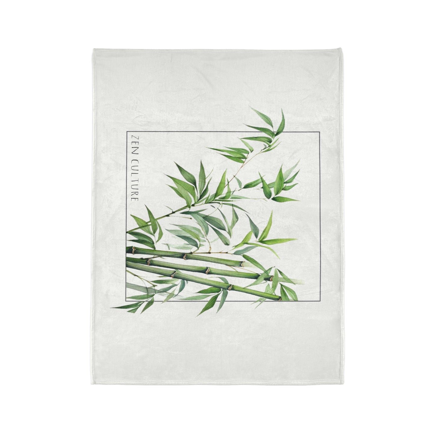 Bamboo Greens Zen Culture Soft Polyester Blanket