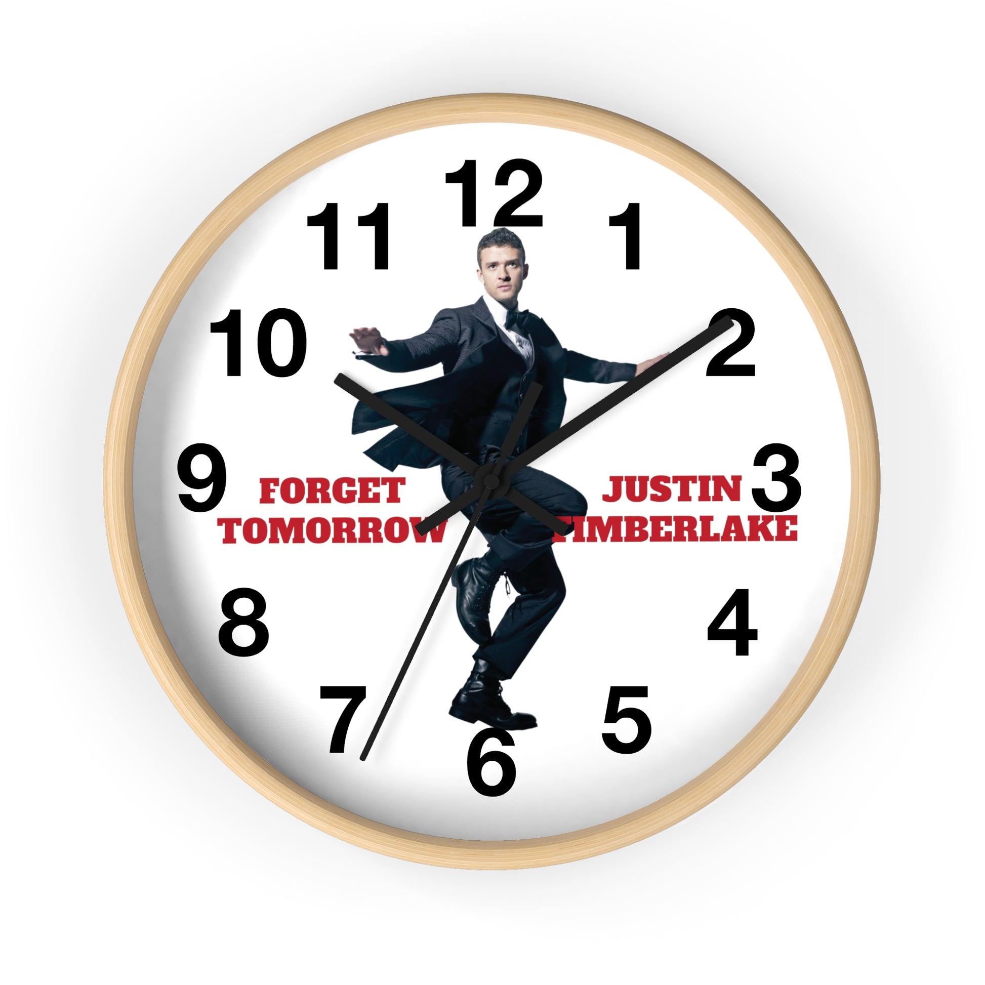 Justin Timberlake Forget Tomorrow 2024 Wall Clock