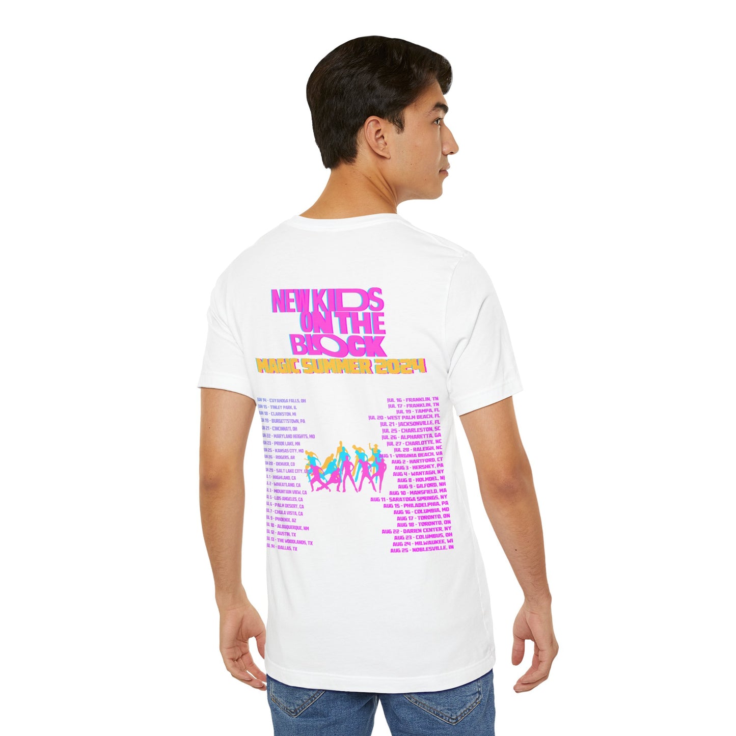 New Kids On The Block NKOTB 2024 Magic Summer TOUR (Double Sided) Unisex Shirt