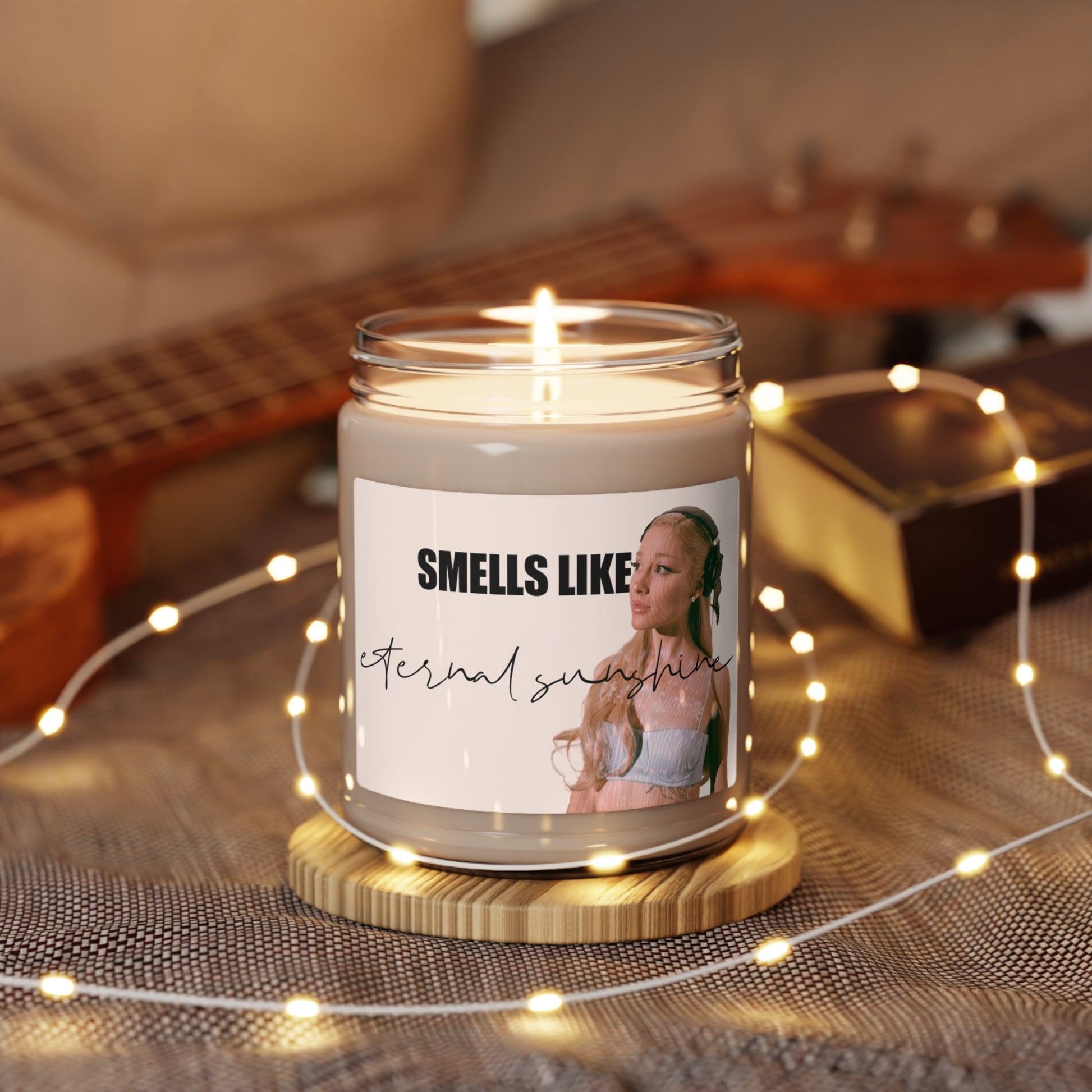 Smells Like Eternal Sunshine (Ariana Grande) White Sage + Lavender Scented Soy Candle, 9oz