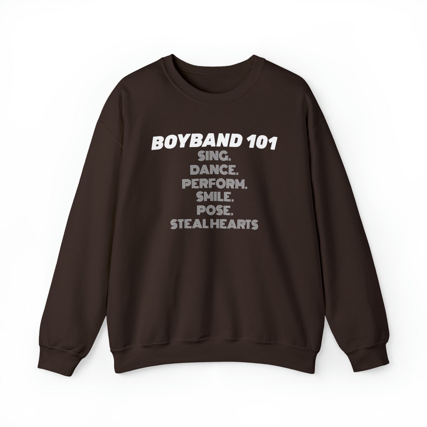 Boyband 101 sing dance perform smile pose steal hearts Unisex Crewneck Sweatshirt