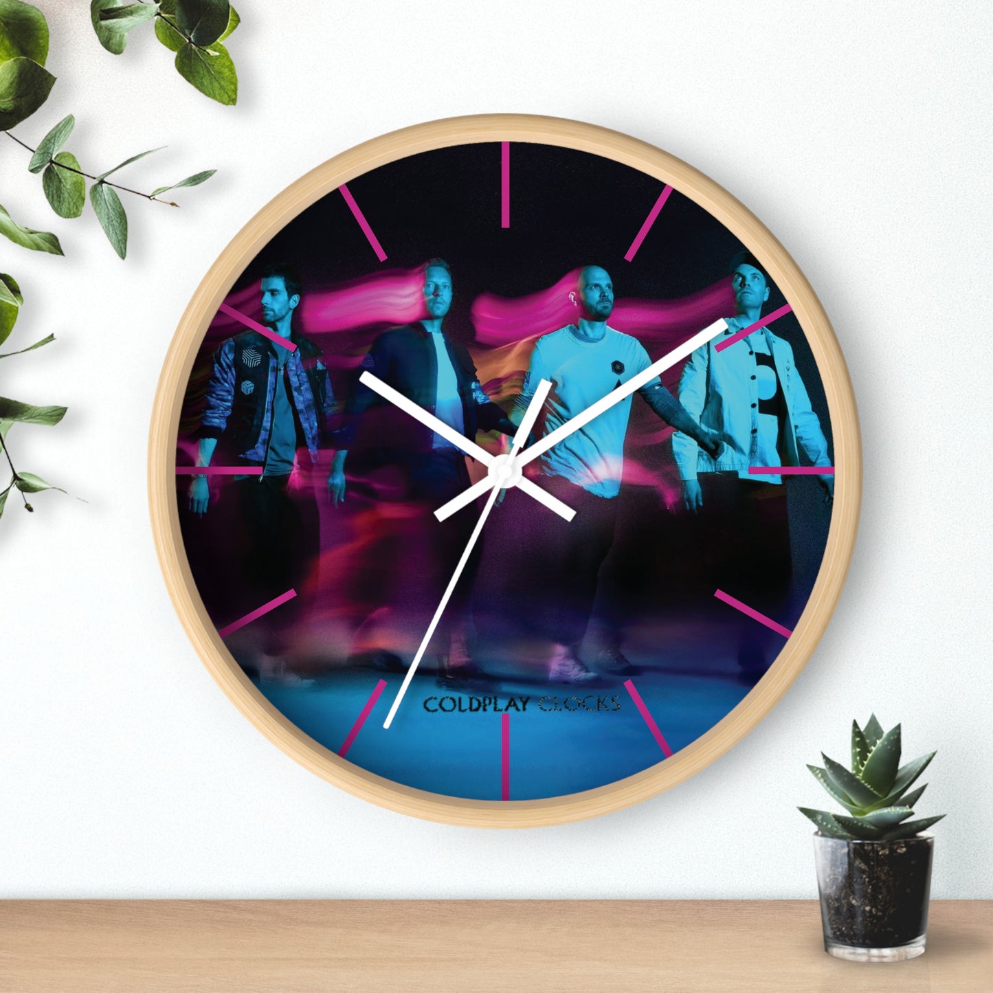 Coldplay band clocks song 2024 Wall Clock