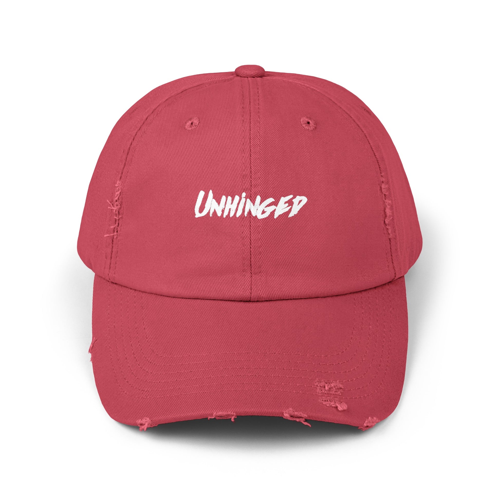 Unhinged Unisex Distressed Cap