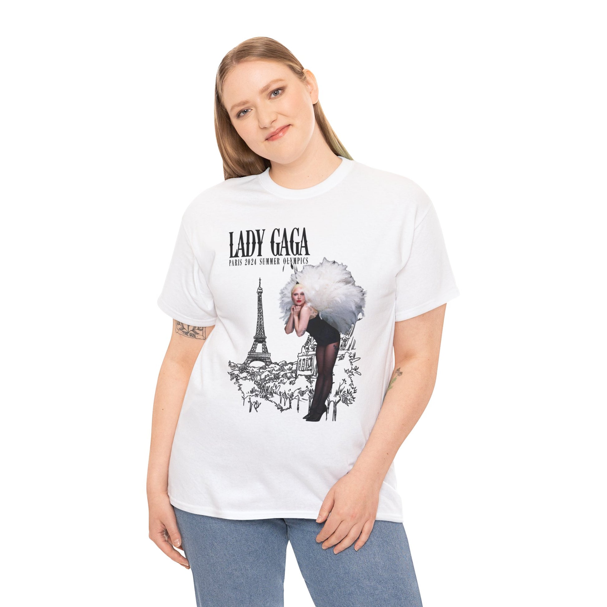 Lady Gaga 2024 Summer Olympics in Paris Unisex Shirt moulin rogue europe cancan