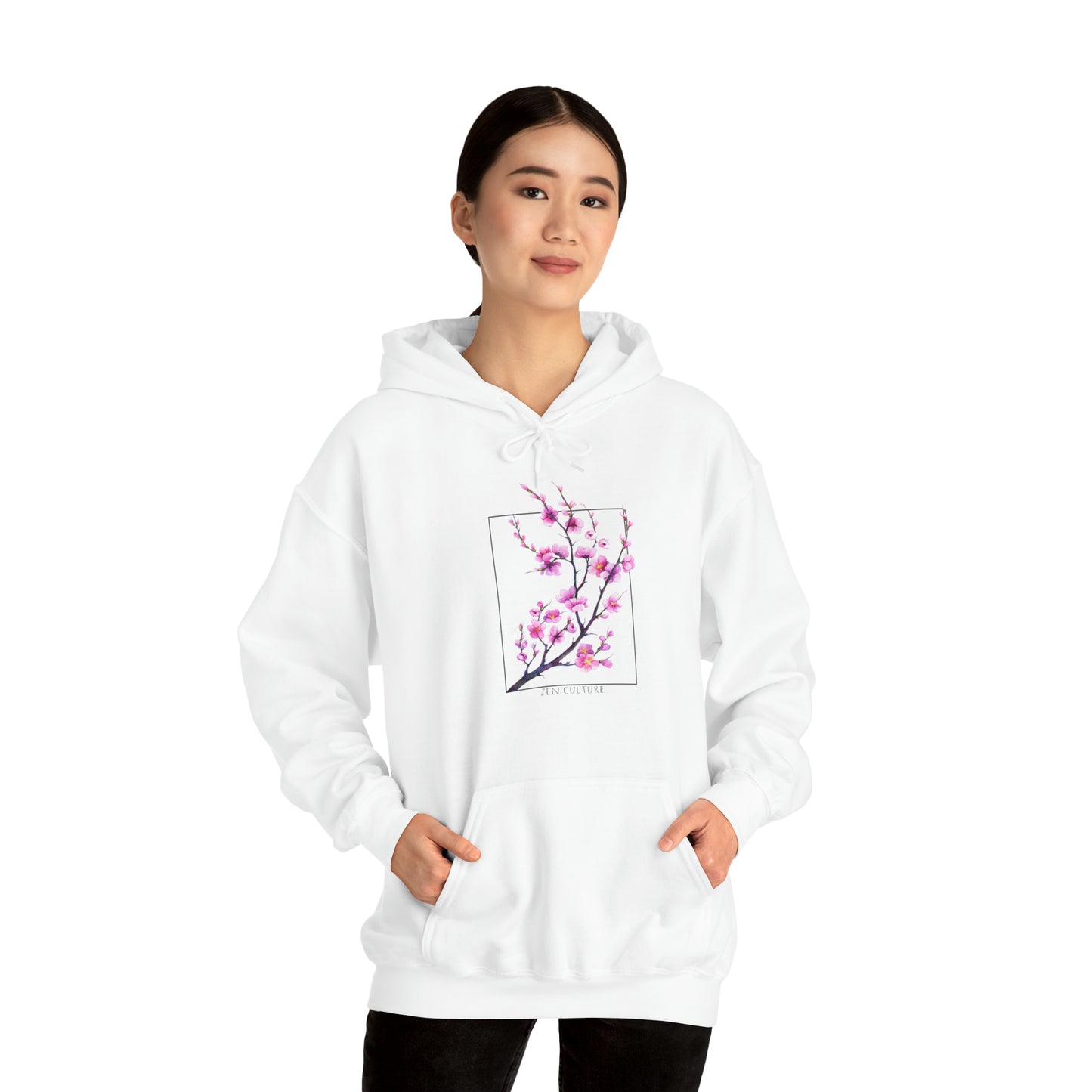 Blossom Serenity Sweatshirt -Zen Culture cherry blossom hoodie