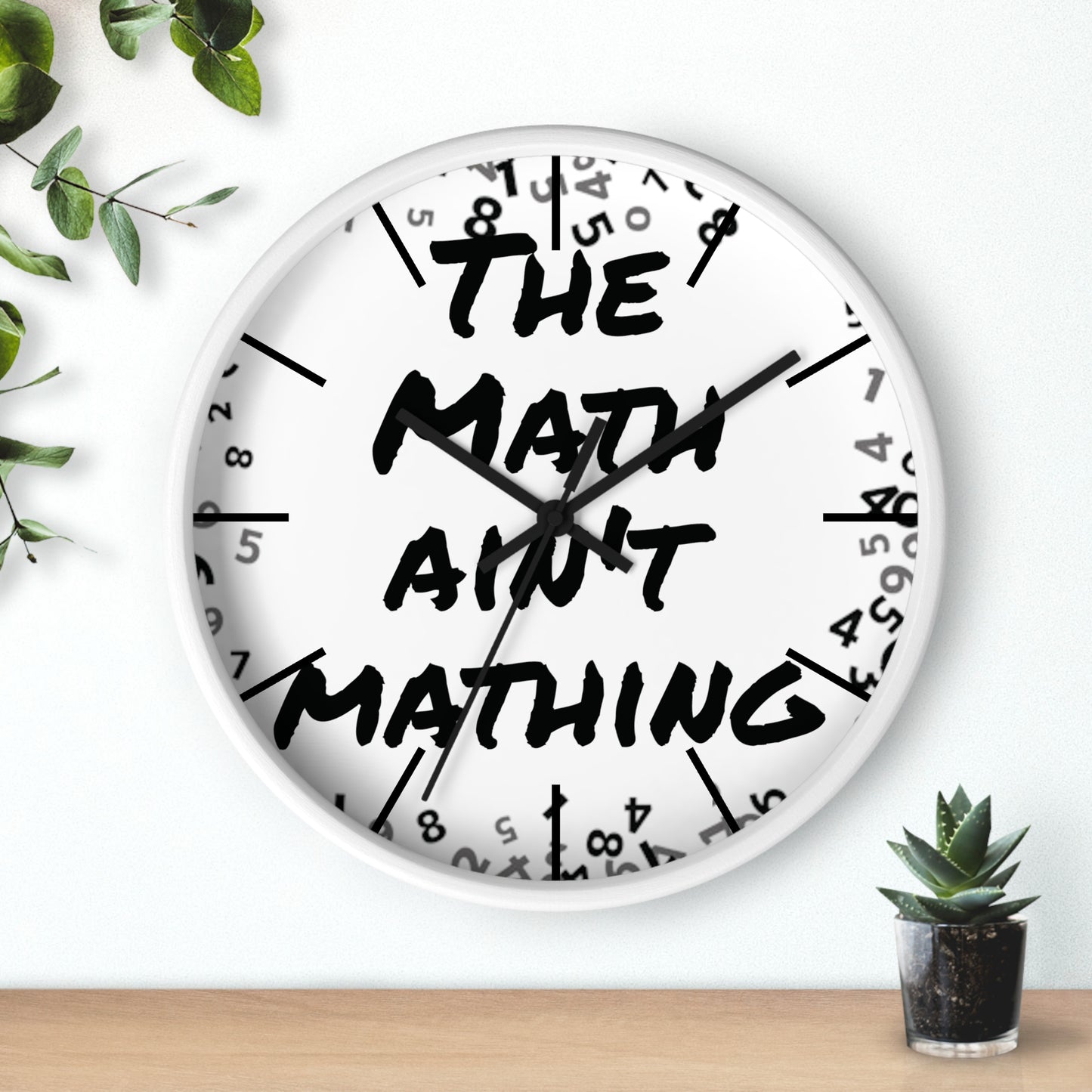 The Math ain't Mathing meme Wall Clock