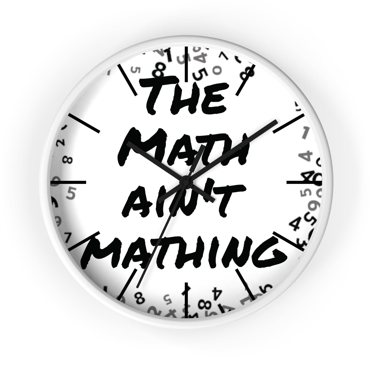 The Math ain't Mathing meme Wall Clock