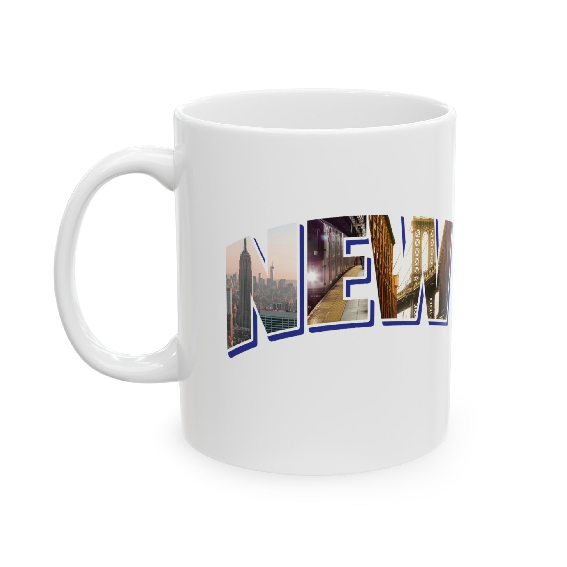 New York State Collage Ceramic Mug, (11oz, 15oz)