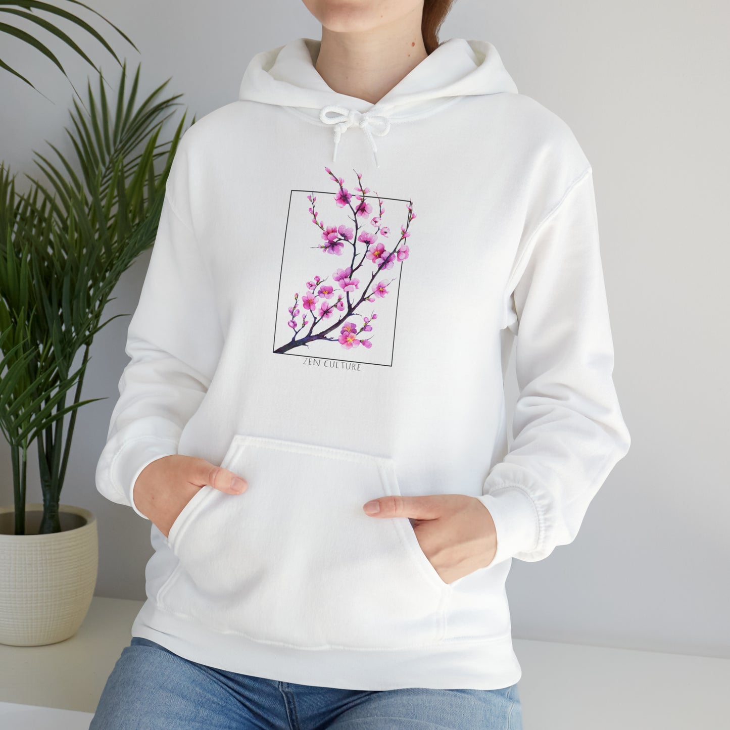 Blossom Serenity Sweatshirt -Zen Culture cherry blossom hoodie