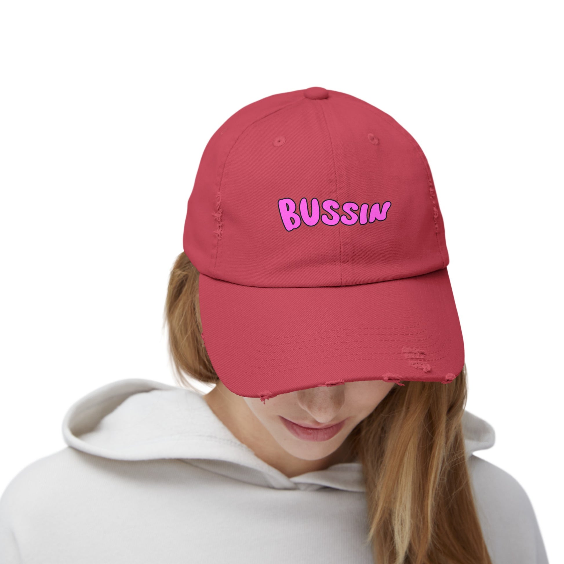 Bussin Unisex Distressed Cap