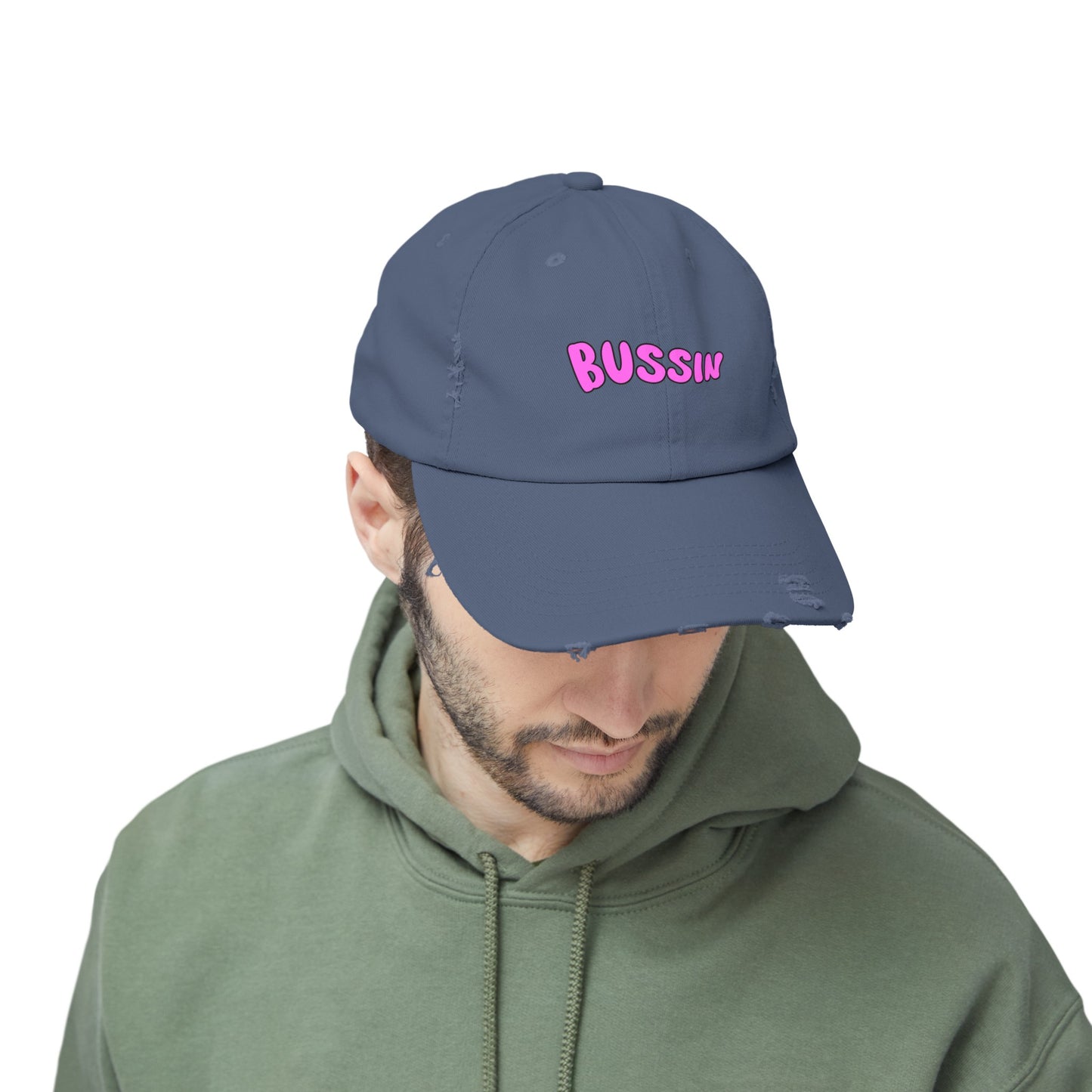 Bussin Unisex Distressed Cap