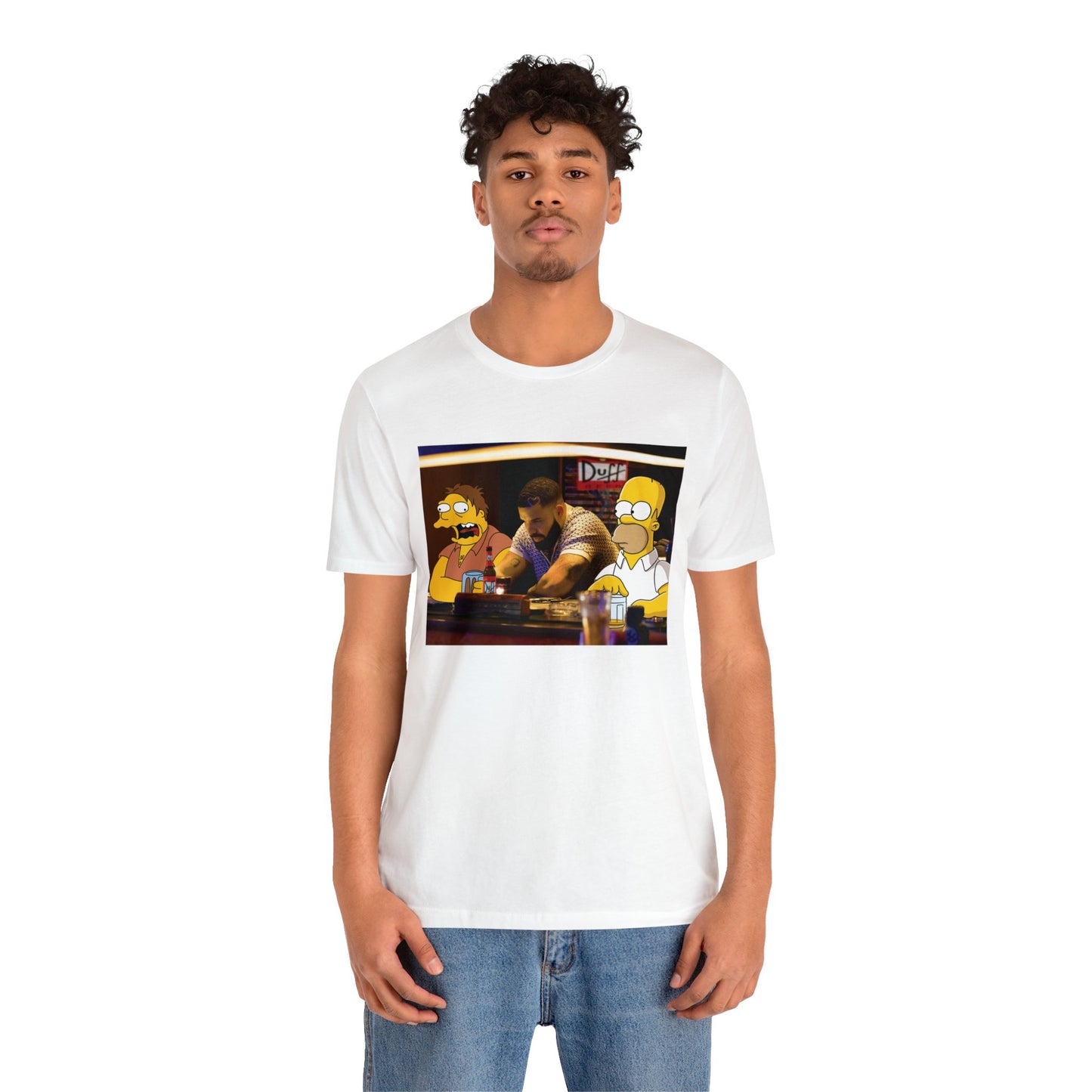 Drake at Moe's Simpsons Duff Unisex Jersey Tee