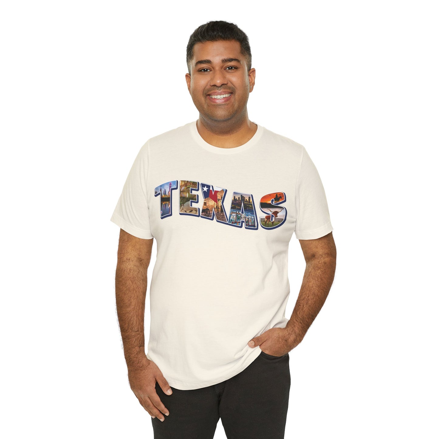 Texas State Collage Unisex Jersey Short Sleeve Tee