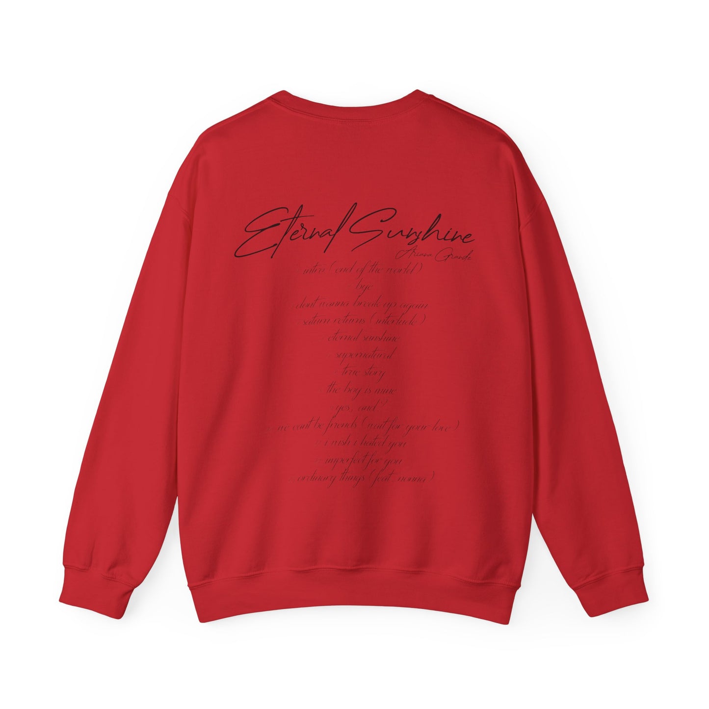 Eternal Sunshine Tracklist (Ariana Grande 2024) Unisex Sweatshirt