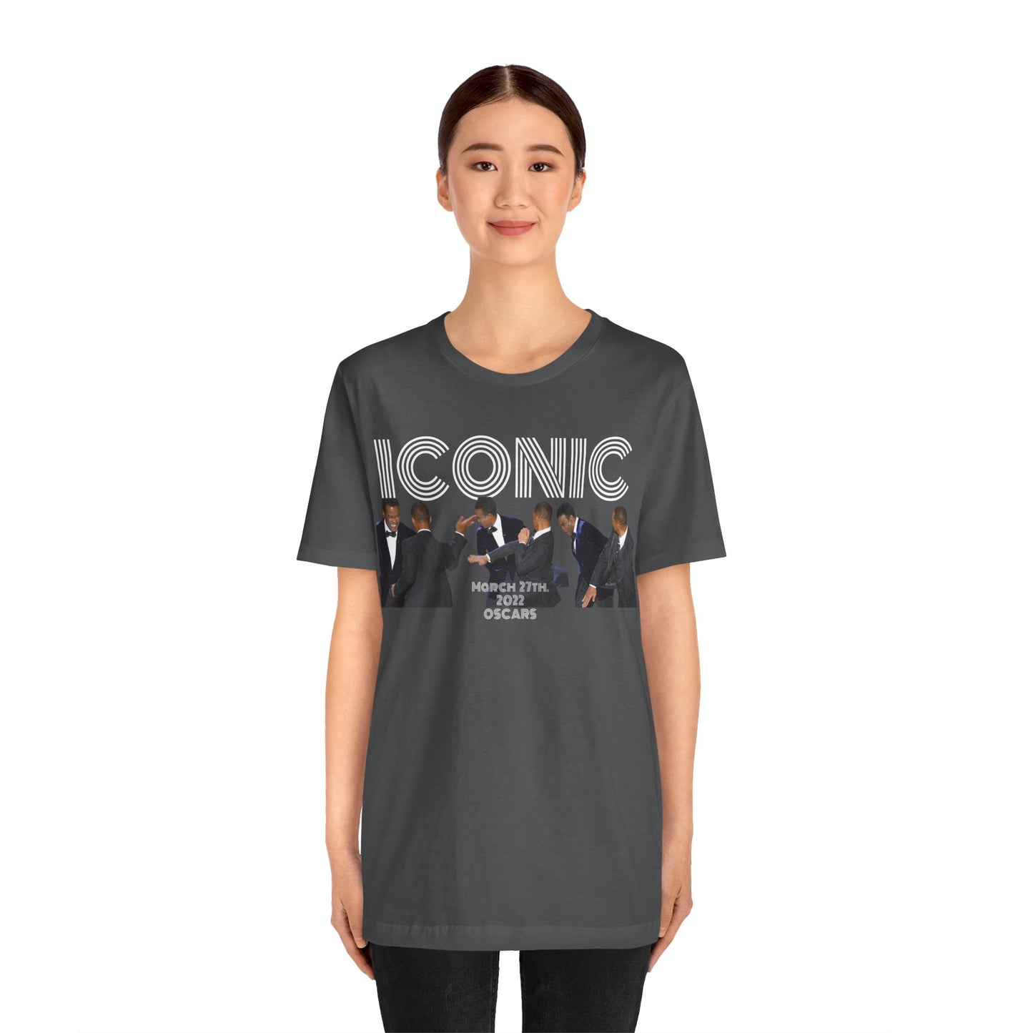 ICONIC 2022 Oscar slap Will Smith and Chris Rock Unisex Jersey Tee