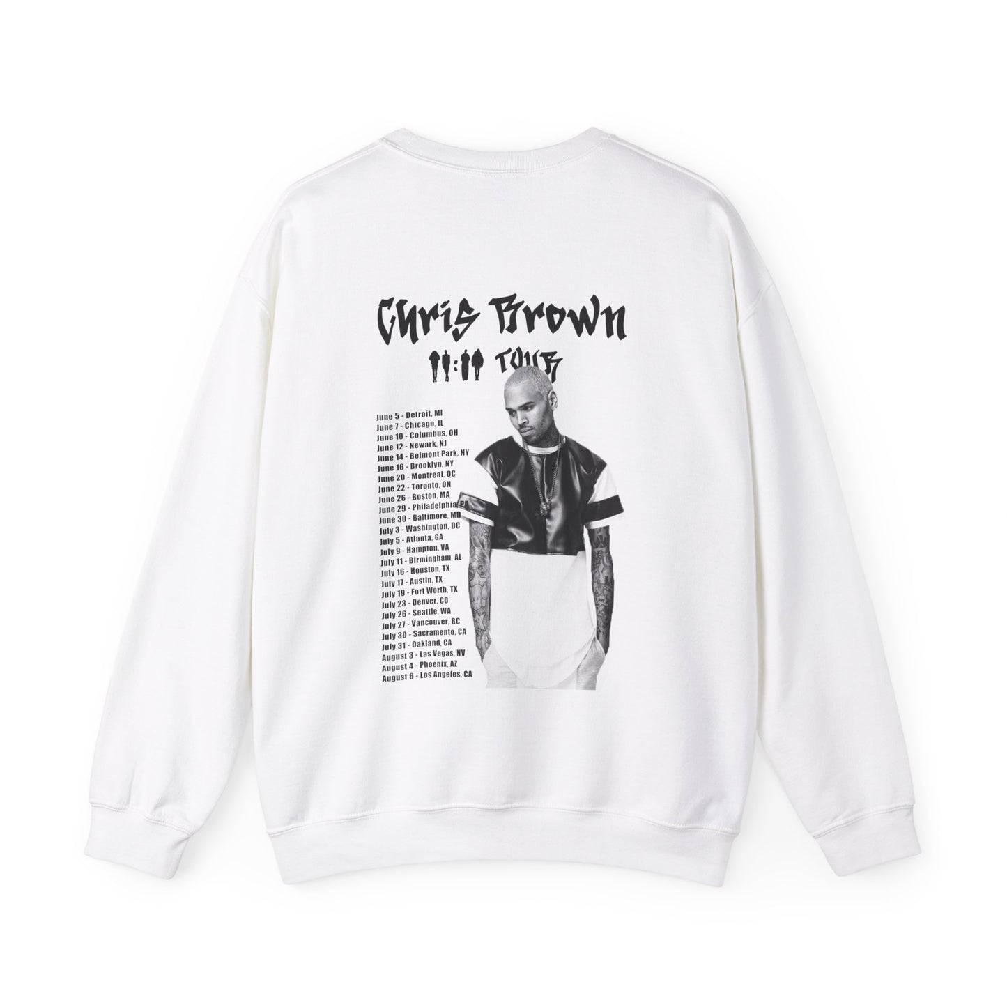 Chris Brown 11:11 Tour Dates (2024) Unisex Sweatshirt