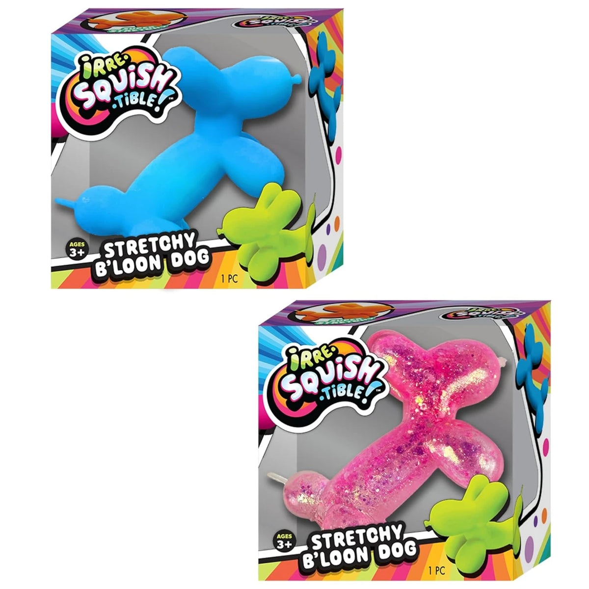 Squishy Stretchy Balloon Dog (Random Color)