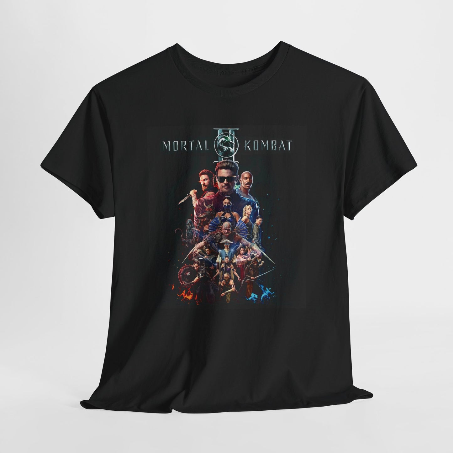 Mortal Kombat Movie Poster Graphic Tee — Retro Fighter Collage Unisex T-Shirt