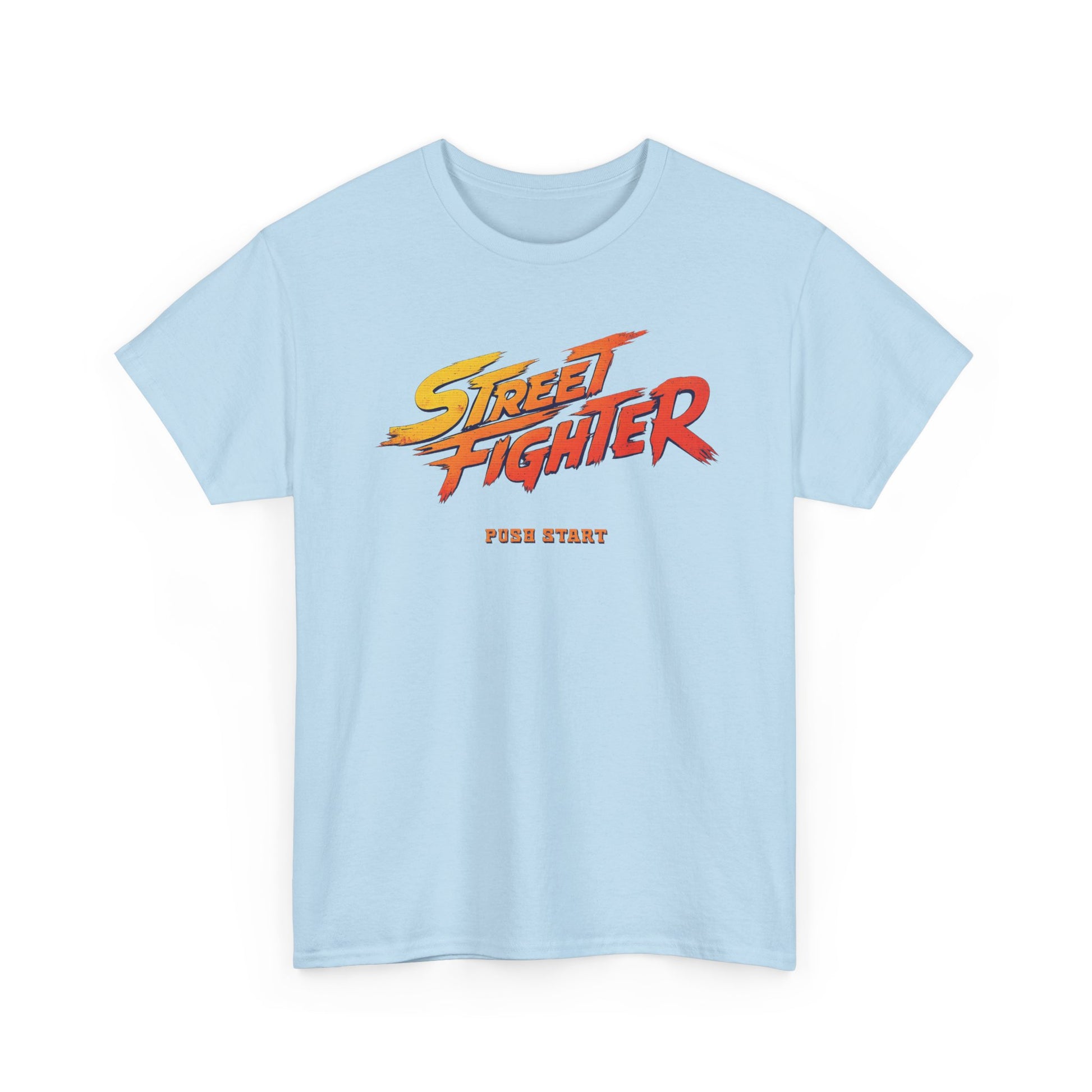Retro 'Street Fighter' PUSH START Graphic Tee Unisex vintage 2026 new movie game 
