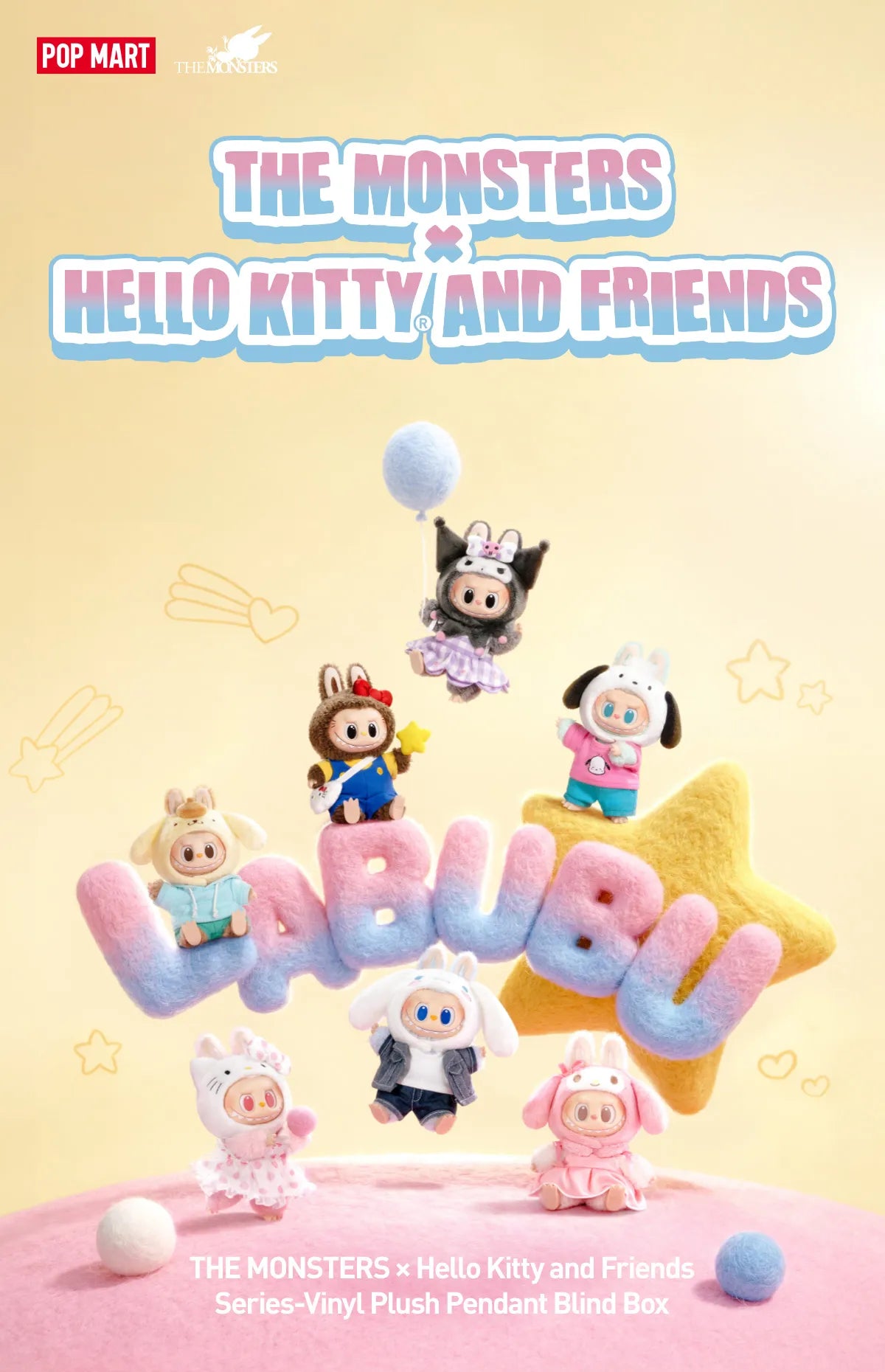 The Monsters: Labubu X Sanrio Hello Kitty & Friends Blindbox Orlando Central Florida Popmart miniso