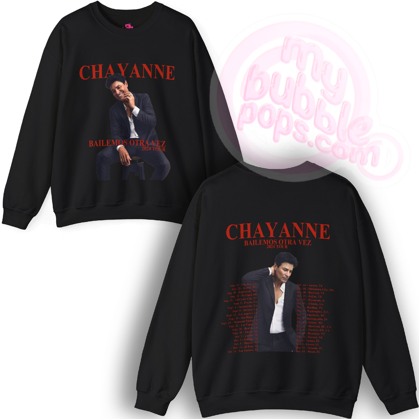 Chayanne "Bailemos Otra Vez" 2024 Tour Sweater