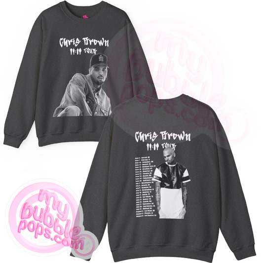 Chris Brown 11:11 Tour Dates (2024) Unisex Sweatshirt