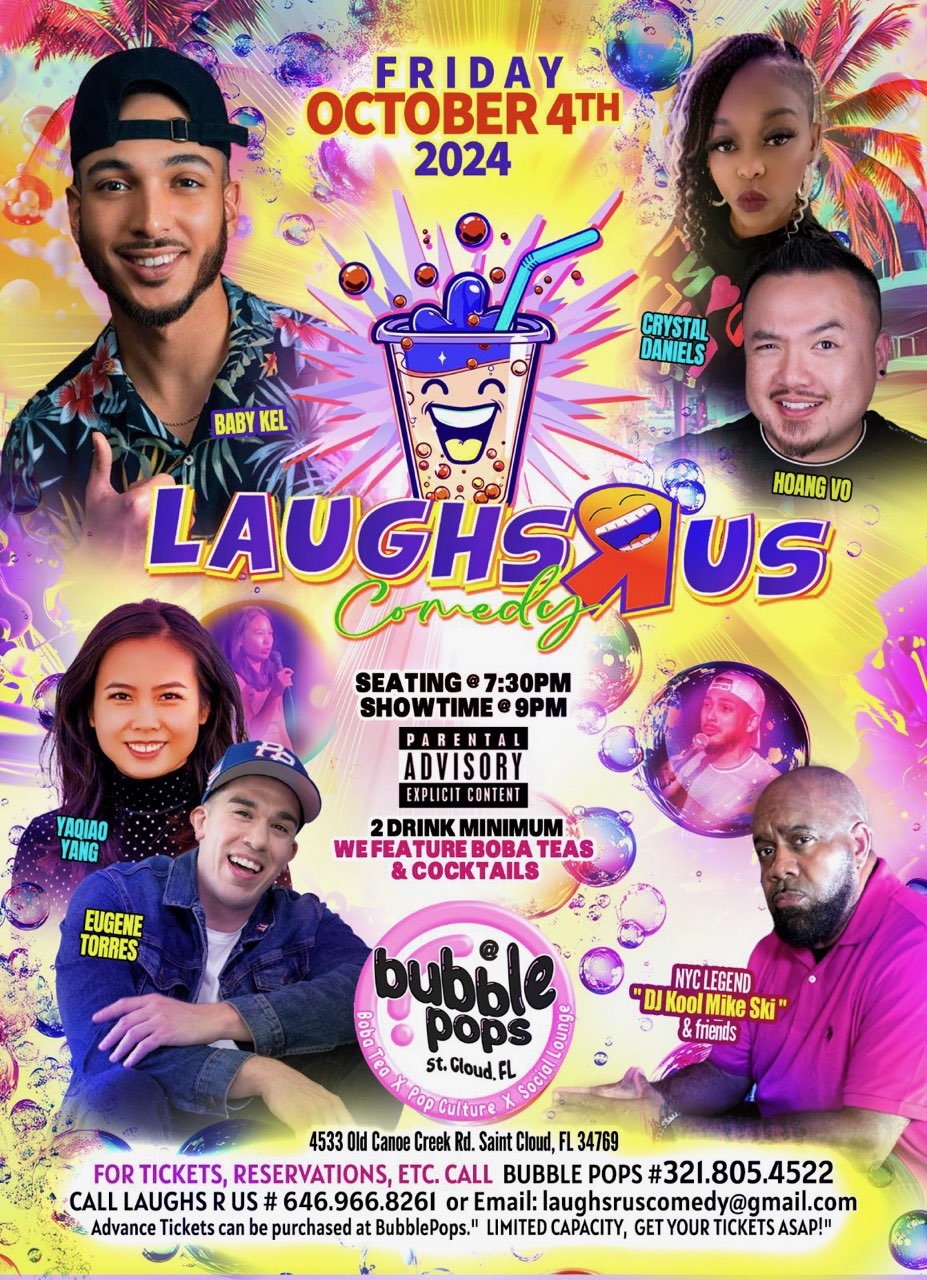 Laughs R Us Comedy Show (Friday, Oct. 4)