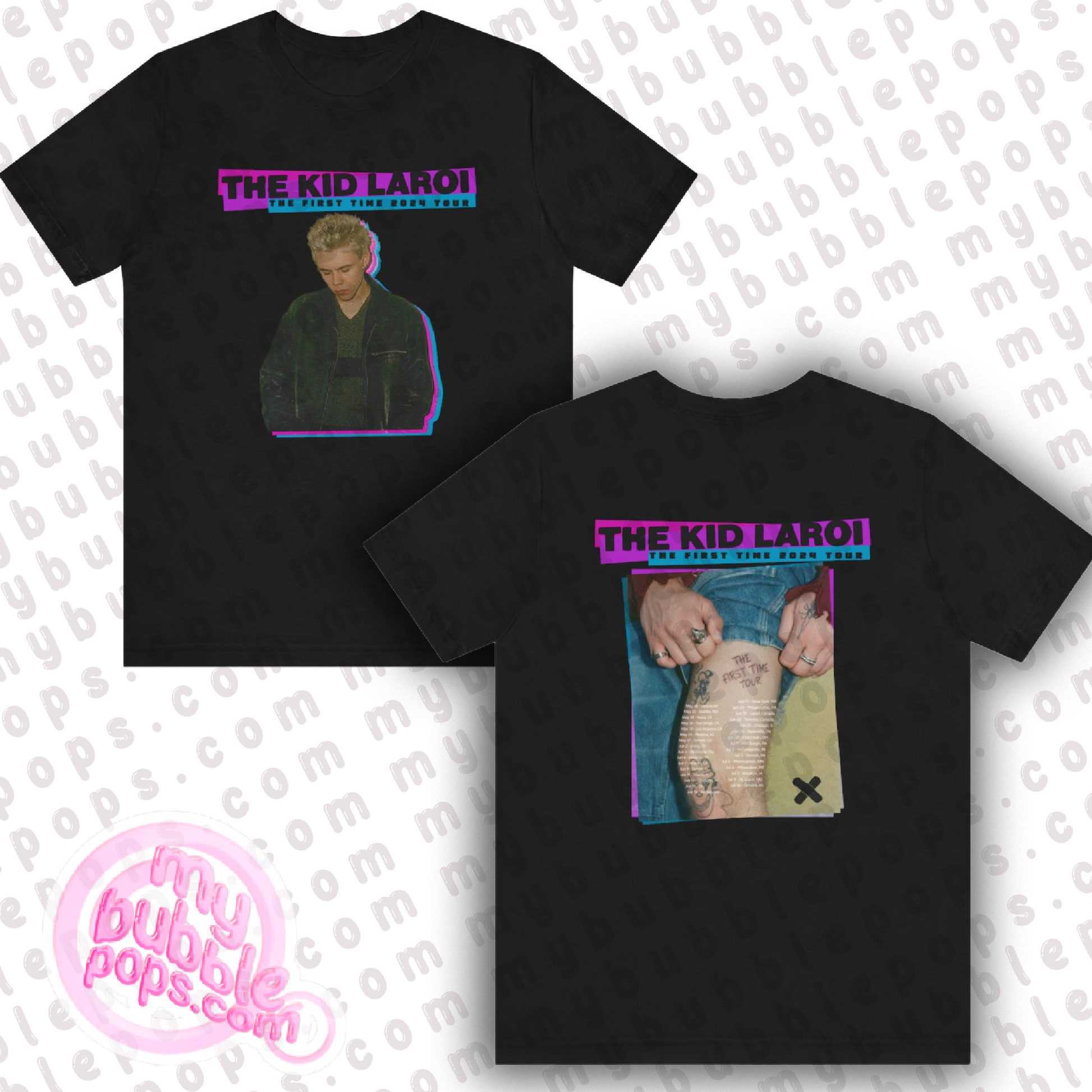 The Kid Laroi The First Time Tour (2024) Unisex Doublesided Shirt