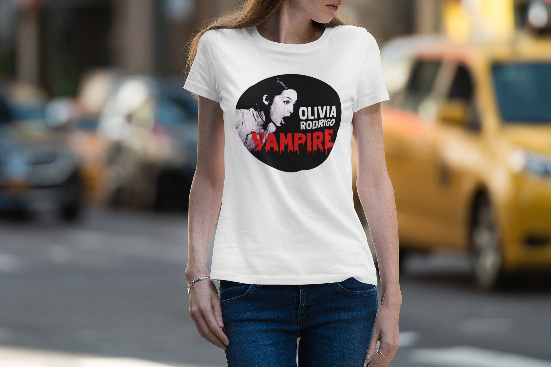 Olivia Rodrigo Vampire GUTS Album Womens Tshirt