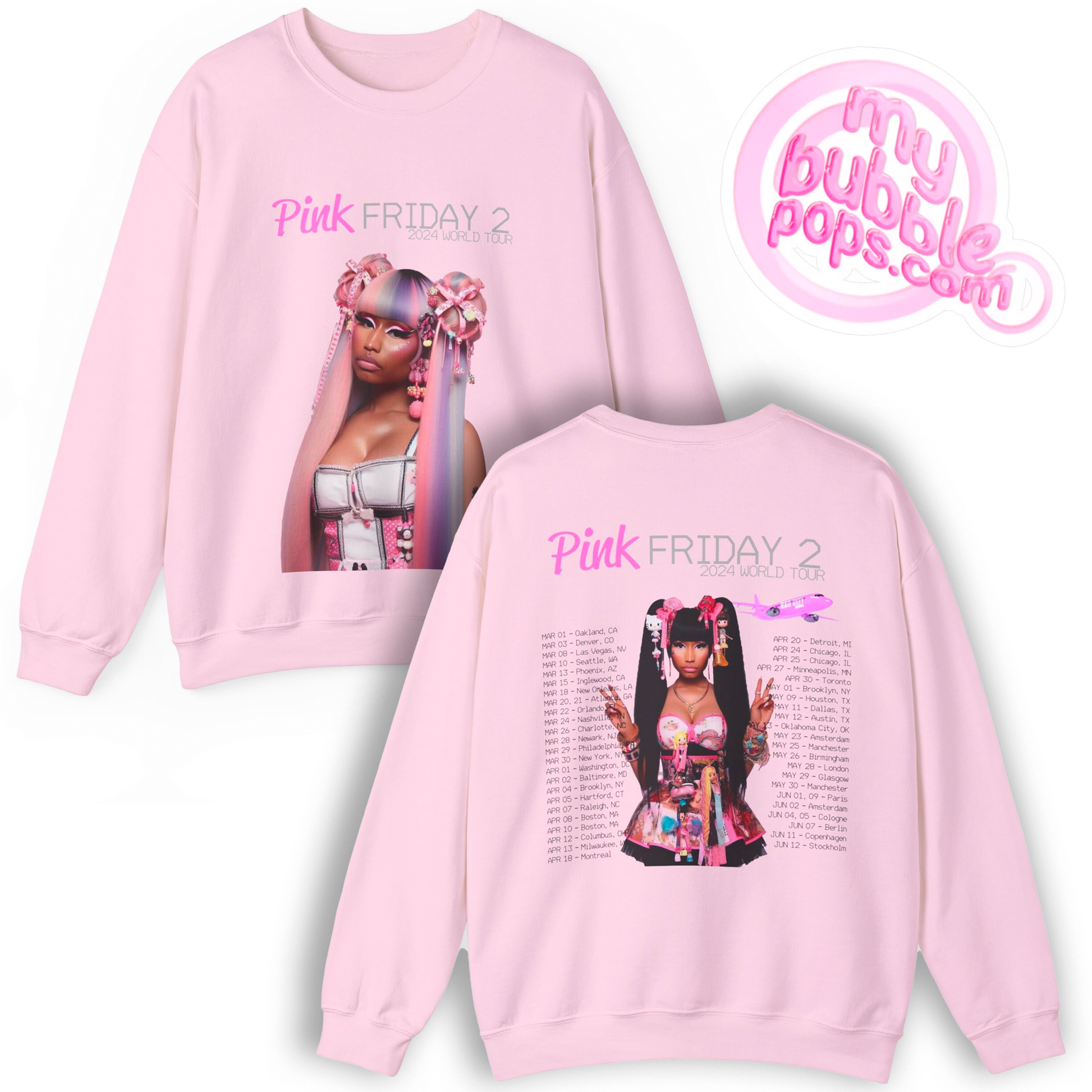 Pink Friday 2 (Nicki Minaj) 2024 Tour Sweatshirt