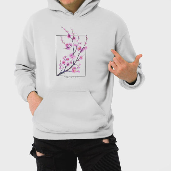 Blossom Serenity Sweatshirt -Zen Culture cherry blossom hoodie