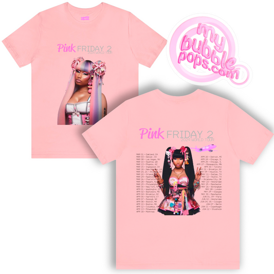 Pink Friday 2 (Nicki Minaj) 2024 World Tour Dates Shirt