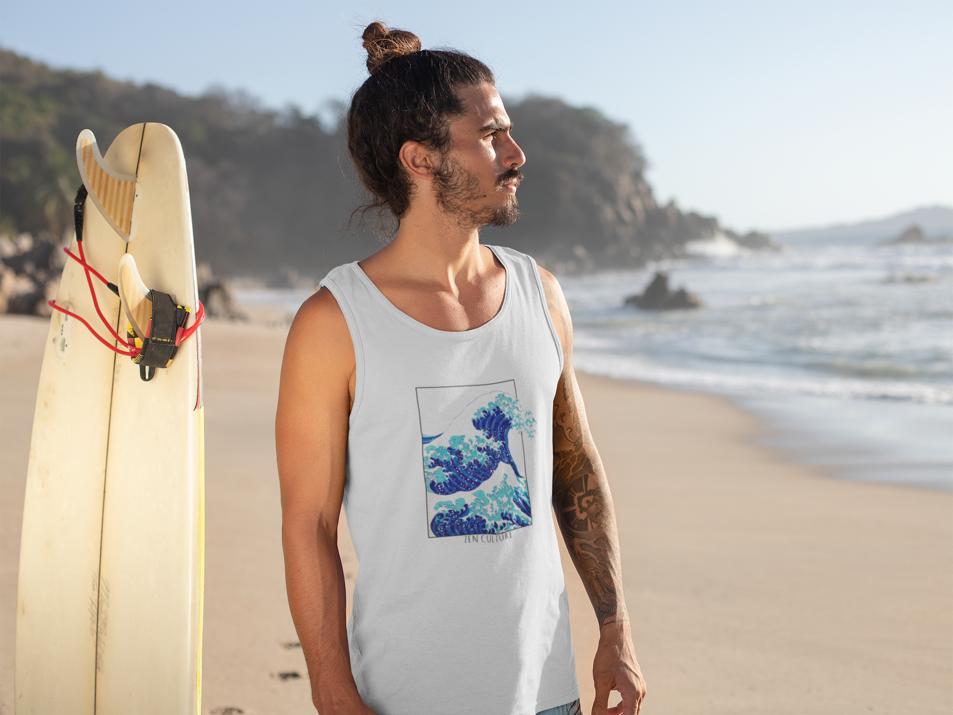 Serenity Waves- Zen Culture Tank Top shirt