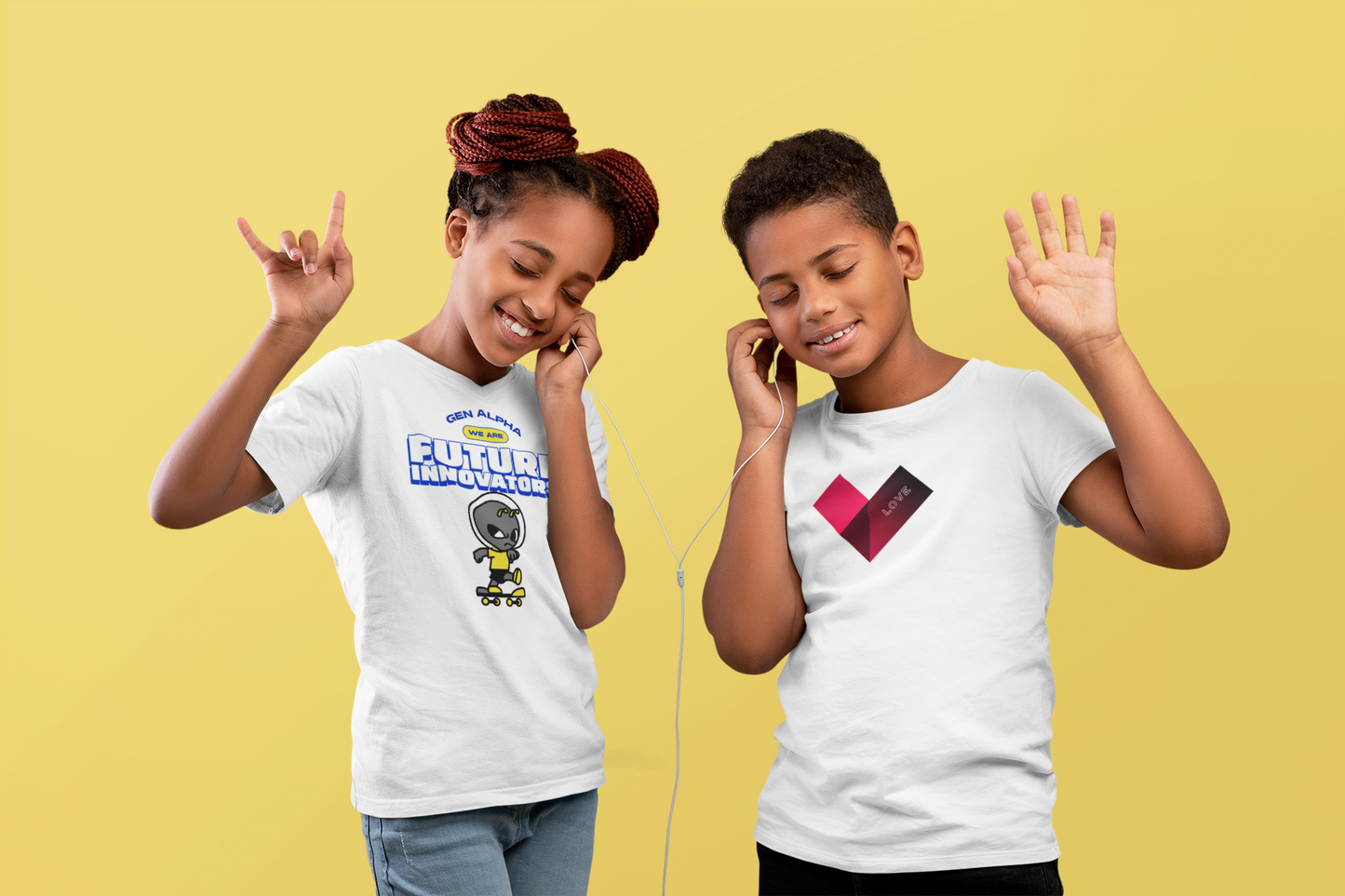 GEN ALPHA We are future innovators kids Tee graphic fun shirt