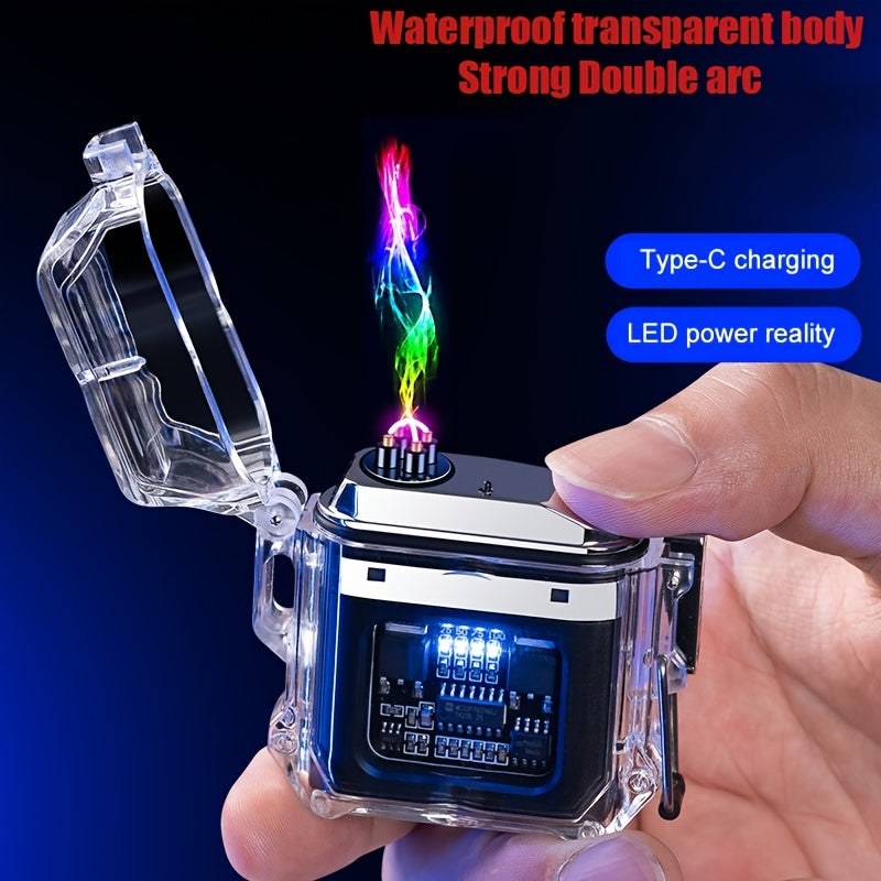 Electric POP Arc Lighter - Waterproof rechargeable windproof